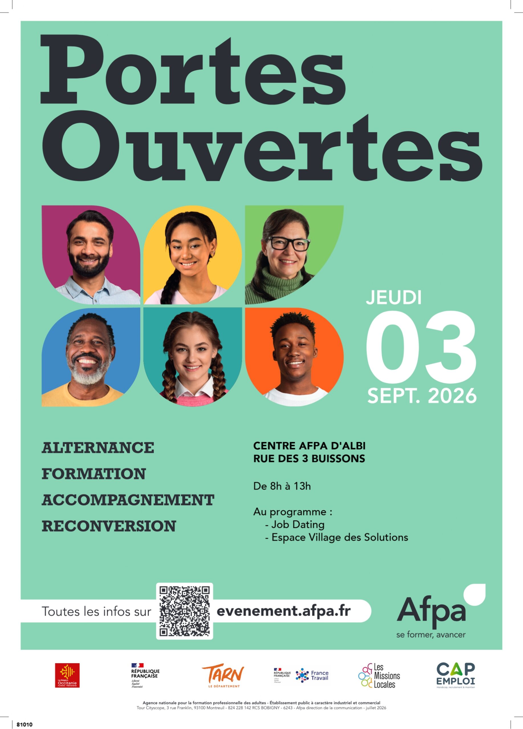 Affiche JPO Afpa